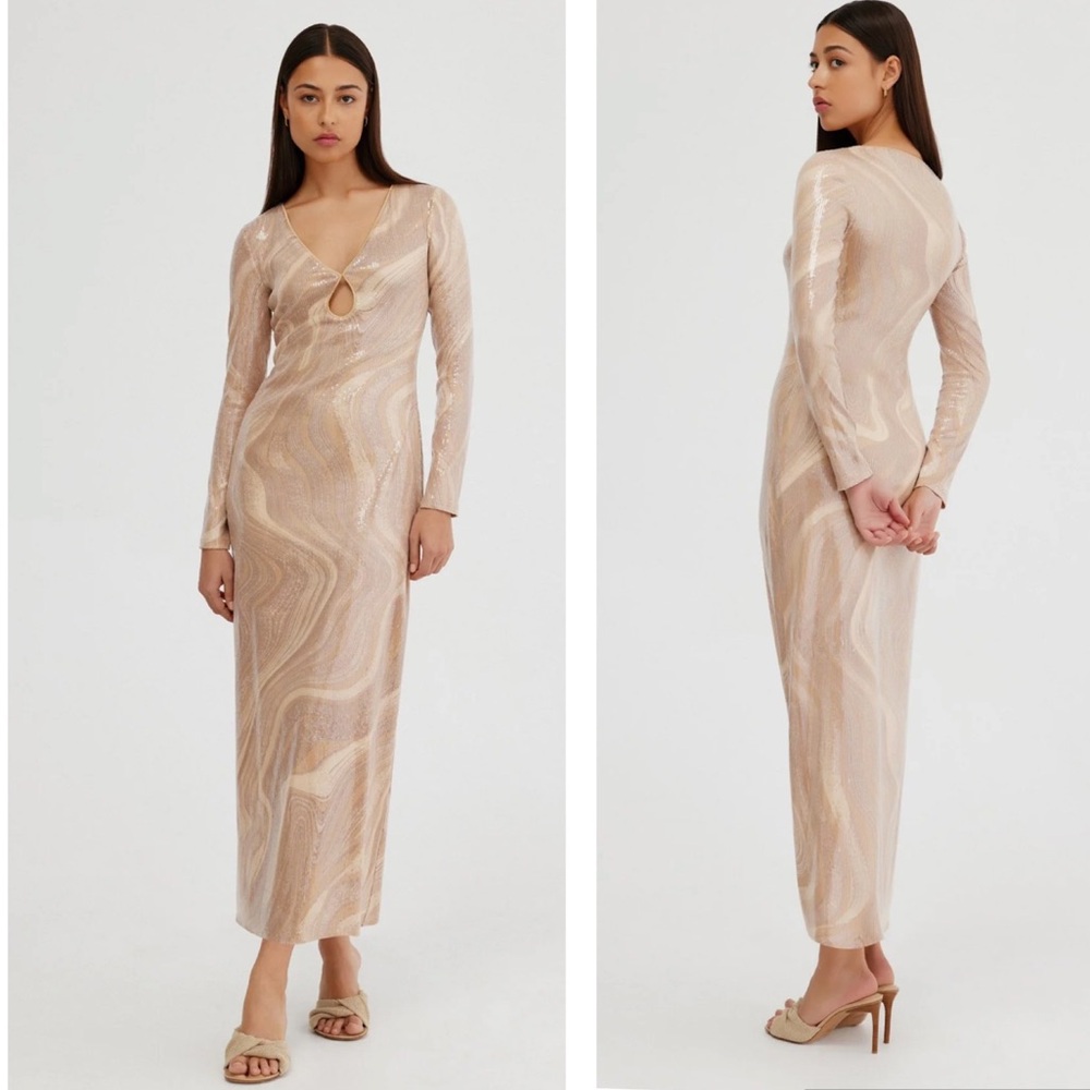 SIGNIFICANT OTHER Madalyn Maxi Dress in Desert